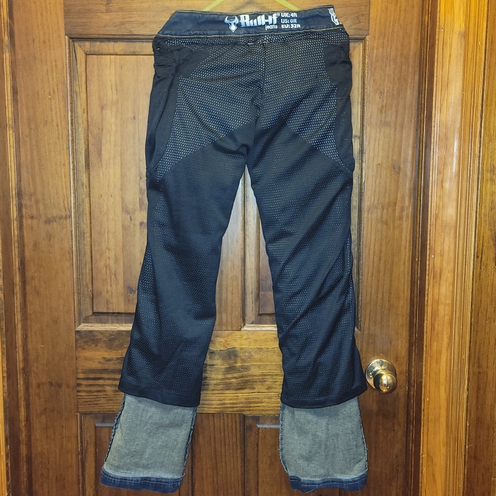 Bull-it Reinforced Motorcycle Straight Leg Jeans Dark Blue Size 0 - Picture 16 of 16